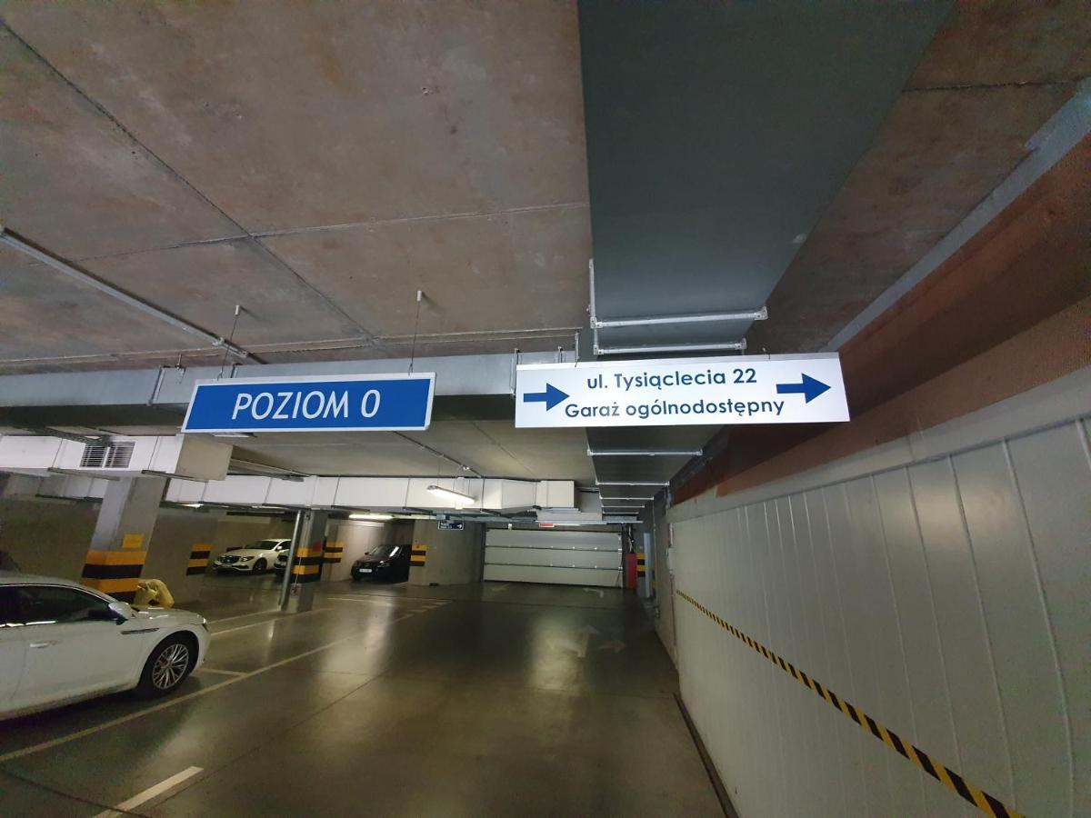 Apartament Wsrod 1000Cy Swiatel - Z Parkingiem W Hali Garazowej- Duzy Balkon Z Lezakami - Piekny Widok Noca Na Panorame Tysiaclecia Katowice Eksteriør bilde